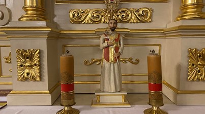 Wprowadzenie relikwii św. Walentego do parafii pw. Świętej Trójcy w Rypinie
