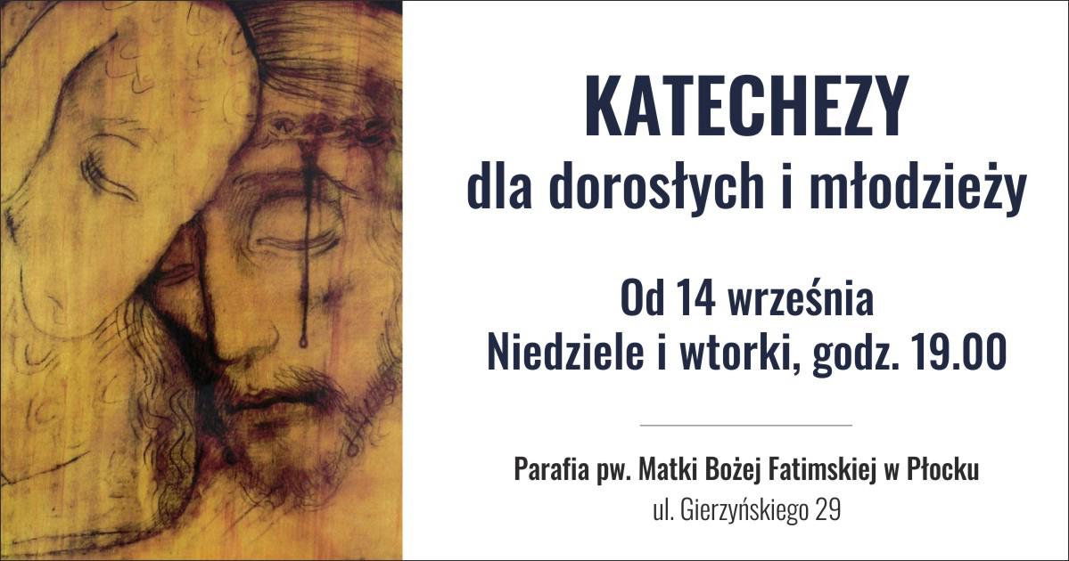 Katechezy dla dorosłych i młodzieży w Płocku - od 14 września 2025 r.