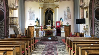 Poświęcenie odnowionego kościoła w Rogowie
