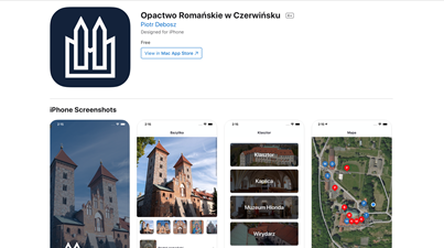 Powstała aplikacja o opactwie romańskim w Czerwińsku nad Wisłą
