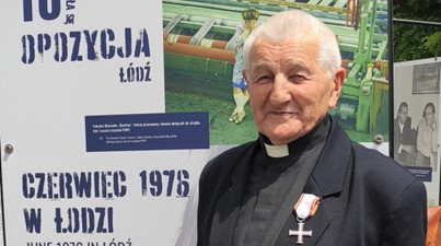 Krzyż Wolności i Solidarności dla ks. Józefa Belniaka SDB z Czerwińska nad Wisłą