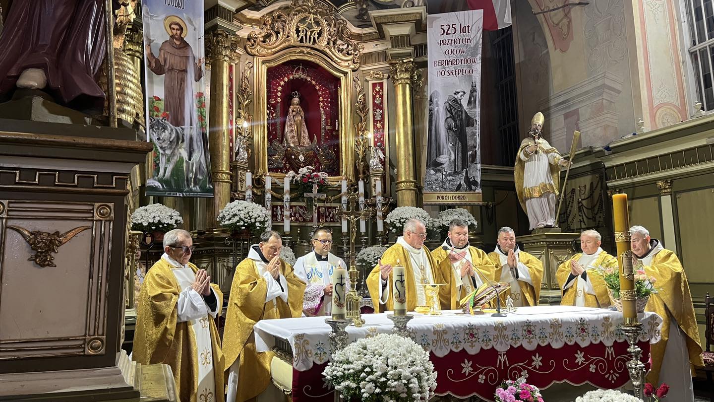 Zakończenie jubileuszu 525-lecia obecności ojców bernardynów w Skępem